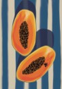 Tropical Papaya Halves Plakat / 21x30