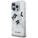 Karl Lagerfeld IML Sketched Graphic Case for iPhone 16 Pro Clear