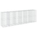 Gabionkurv med deksel 600x100x200 cm galvanisert jern