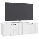  Vegghengt TV skap Høgglans hvit 98 x 31 x 30 cm Konstruert tre