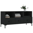 vidaXL TV-benk svart 102x36x50 cm konstruert tre 8720845944629