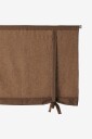 Ellos Home   Roll up gardin Elly i resirkulert halvlinne   Brun