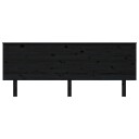 vidaXL Sengegavl svart 204x6x82,5 cm heltre furu