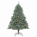  Kunstig juletre grønn 160 x 160 x 240 cm PVC og plast og stål