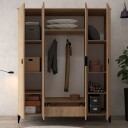 Garderobeskap Hanah Home Neva Wide (164 x 200 x 52 cm) Safireik - Sapphire Oak