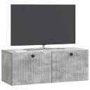  Vegghengt TV skap Betonggrå 78,5 x 31 x 30 cm Konstruert tre
