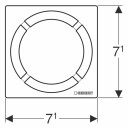 Geberit Designrist Circle 8x8cm