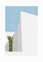 Modern Cactus Architecture Plakat / 40x50