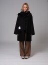 Clermonte Sandy Wool Coat With Scarf