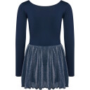 Hummel Hmljr Glitter Tights Gymsuit L/S   Navy   116