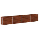 vidaXL Hevet Hagebed Rusten 320 x 40 x 55 cm papp