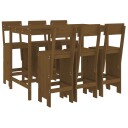  Hagebarsett 7 deler honningbrun heltre furu 3157814