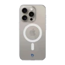 Phonecases3D iPhone 15 Pro Sarpsborg 08 Clear case (MagSafe) -mobildeksel, hvit
