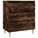 vidaXL Skjenk røkt eik 60x35x70 cm konstruert tre