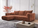 Puente 4 seters sofa med divan   rustbrun