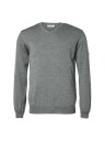 Chevalier Aston V Neck Merino Pullover Men Smoked Grey L L