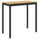 vidaXL Hagebarbord NAARDEN Hvit og svart 108,5 x 55 x 105 cm