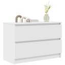  TV benk hvit 80x35x54 cm konstruert tre
