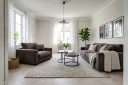 Valencia ekstra dyp 3 seters sofa   Brun