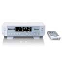 Lenco KCR-100 Klokkeradio med Bluetooth og FM - Hvit