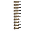 vidaXL Veggmontert vinstativ for 10 flasker 2 stk hvit metall