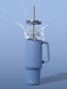 S"well XL Tumbler Hydrangea Blue 1,1L