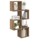 vidaXL Vegghylle Veggmontert Artisan eik 39 x 15 x 76 cm