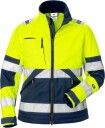 Fristads Softshelljacka 4183 Wyh Klass 2, Dam Varsel Gul/marinblå 3xl