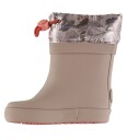 Wheat Termostøvler - Arden - Barfot - Gummi - Golden Blomster - Wheat - 24 - Gummistøvler Beige Lilla Oransje