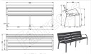 Parkbenk Citymax Elegance Resirkulert Plast/Stål 180x79x62cm Sort