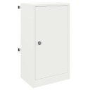 vidaXL postkasse Hvit 30 x 23 x 55 cm Stål