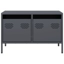  TV-benk antrasitt 68x39x43,5 cm kaldvalset stål 8721102929915