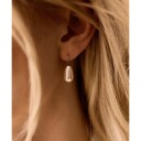Blomdahl Natural Titanium Penda Pearl Drop 15 mm White