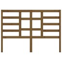 vidaXL Sengegavl honningbrun 146x4x104 cm heltre furu