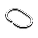 Hefe ringe til dusjforheng, 12 stk., krom