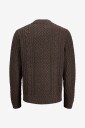 Jack & Jones Junior   Genser Jprblucallum Cable Knit Crew Neck J   Brun