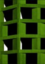 Vibrant Green Geometry Plakat / 21x30