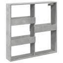  Veggskap betonggrå 80x15x80 cm konstruert tre 8721158388353