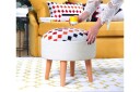 Opelousas Sittepuff 46 cm   Hvit
