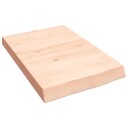 vidaXL Vegghylle 40x60x6 cm ubehandlet heltre eik