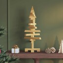  Trekjuletrær med stativ Brun 60 cm Heltre furu