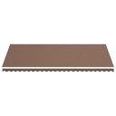vidaXL Erstatningsduk for markise brun 6x3 m