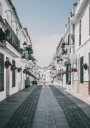 Spanish Streets of Mijas Plakat Plakat / 100x150cm