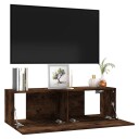 vidaXL TV-benk røkt eik 100x30x30 cm konstruert tre