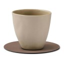 Lind Dna Circle Vendbart Glassunderlag 10 cm Truffle/Old Rose