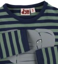DYR Cph Genser   DYREBrøl   Dark Navy/Grey Mose m. Elefant   DYR   8 år (128)   Genser Blå Grå Grønn