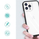Hurtel Clear 3In1 Deksel Til Samsung Galaxy A03 Silikondeksel Med Ramme Blå