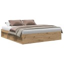  Sengeramme uten madrass artisan eik 200x200 cm konstruert tre 3328870