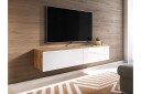 Kanak TV-benk 140 cm - Natur / Hvit