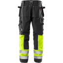 Fristads Hantverkarbyxa 247 Fas, Klass 1 Varsel Gul/svart C54